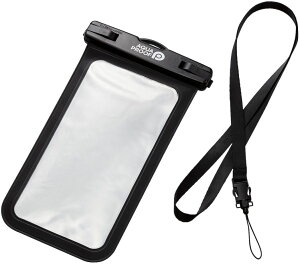 ELECOM �G���R�� �X�}�[�g�t�H���p�h���P�[�X/IPX8 �u���b�N P-WPSN04BK