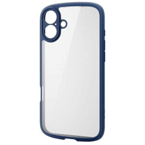 ELECOM �G���R�� PM-A24BTSLFCKNV iPhone 16 Plus/�n�C�u���b�h�P�[�X/TOUGH SLIM LITE/�t���[���J���[/�w�ʃN���A/�Ɍ��ی�