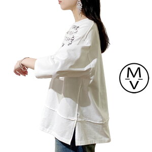 MAISON MAVERICK PRESENTS THREE QUARTER SLEEVE T-SHIRT LOGO�@�y�z���C�g�z�y�t���[�z 43MM5068 ���]���}���F���b�N �v���[���c �r�b�O�V���G�b�g