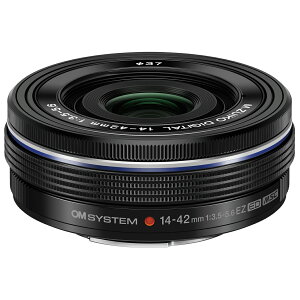 OM SYSTEM I[GVXe M.ZUIKO DIGITAL ED 14-42mm F3.5-5.6 EZ ubN dpP[LY[Y 28-84mmi35mmZj