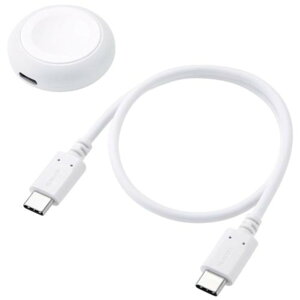 ELECOM �G���R�� MPA-AWCDFCQWH Apple Watch���C�[�d�A�_�v�^�[/�����[�d�Ή�/�|�[�g�^�C�v/USB Type-C/�z���C�g