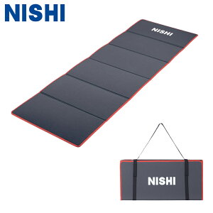NISHI ニシスポーツ エクサマット NE-6 【ダークグレー×レッド】 NT7922B ストレッチマット