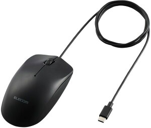 ELECOM �G���R�� �@�l�����}�E�X/�L�����w���}�E�X/Type-C/3�{�^��/���z���p�b�P�[�W/�u���b�N M-K8URCBK