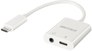 BUFFALO obt@[ Type-Cto3.5mm+PDd I[fBIϊA_v^[ zCg BSMPCPD350WH