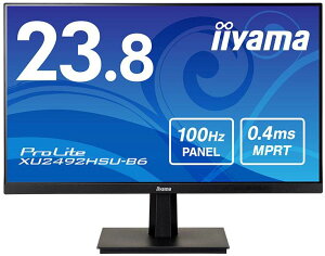 iiyama юR tHDΉ 23.8^tfBXvC/ubN/Xs[J[/ IPS XU2492HSU-B6