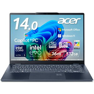 Acer GCT[ Officet14^m[gPC Swift14 AI (Core Ultra 5/16GB/512GB/OF H&B2024) SF14-51-A56Y/F