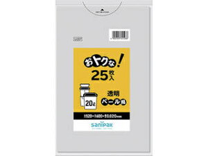 SANIPAK ���{�T�j�p�b�N ���g�N�ȁI�y�[���p�S�~�� 20L ���� 25�� U28T