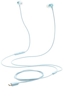 ELECOM エレコム 有線イヤホン/Type-C/高耐久/カナル/10mmドライバ/ブルー EHP-DF14CMBU