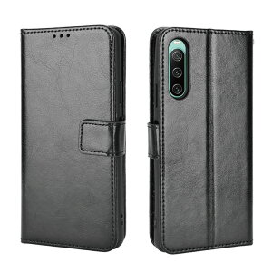 �G���f�B�[�G�X MDS-TCCSO52CBK SONY Xperia 10 IV SO-52C�Ή� �蒠�^���U�[�P�[�X �u���b�N