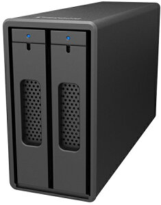 RAIDON TECHNOLOGY 2Bay USB3.2 OtXg[W with USB C-CP[u(ubN) ST2-B31-B