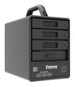 RAIDON TECHNOLOGY 4Bay USB3.2 OtXg[W with C-CP[u ST4F-B32