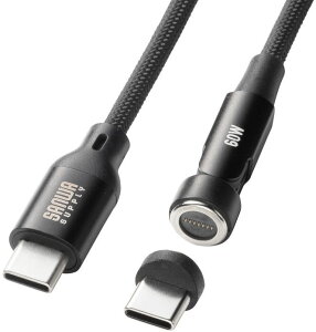 TTvC }Olbg [dP[u USB Type-C PD60W 1m RlN^360x+180x] CtoC ubN KU-CCP60MG10BK