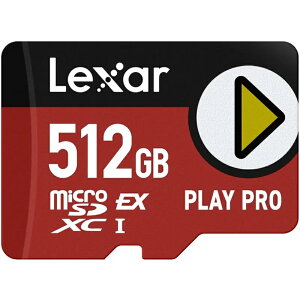 Lexar LT[ sAi }CNSDXCJ[h microSDXCJ[h Express 512GB PLAY PRO LMSXPS0512G-BNNNG