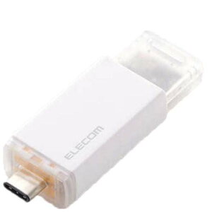 ELECOM エレコム 外付けSSD/USB10Gbps対応/ノック式/自動シャッター/コネクタ保護/Type-C/500GB/ホワイト ESD-ESK0500GWH