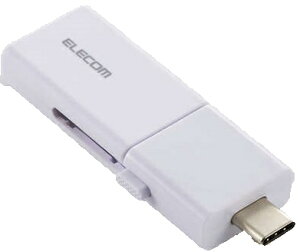 ELECOM GR USB[/USB 5GbpsΉ/XCh/Type-C&Type-AΉ/256GB/zCg MF-WSAU3256GWH