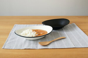 WORLD CREATE ワールド・クリエイト viv 会津塗 かるーいカレー皿 黒天目