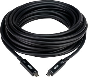 ATEN �G�[�e�� 10m 4k60p DP alt mode �Ή� USB-C �t�@�C�o�[�P�[�u�� UE3410F