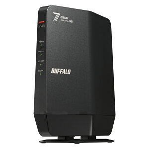 BUFFALO obt@[ Wi-Fi 7(11be)ΉfAohWi-Fi[^[ 5764+688Mbps WSR6500BE6P-BK ubN