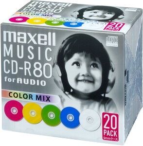 maxell }NZ ypCD-RA^80 J[[x 20pbN 1vP[X(5mmP[X) CDRA80MIX.S1P20S