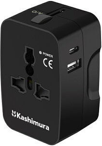 Kashimura JV COpϊvO A/C/O/BF^Cv USBA+C 2.4A WP-115M
