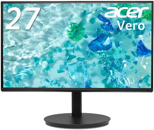 Acer �G�C�T�[ �t��HD�Ή� 27�^�t���f�B�X�v���C Vero AlphaLine (HDMI�A90W���d�ADP/�u���b�N/�X�s�[�J�[) CB272Gbmiprux