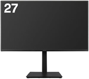 GREEN HOUSE �O���[���n�E�X �t��HD�Ή� 27�^�t���f�B�X�v���C/HDMI D-Sub DP/�u���b�N/��ʏ��~��]/�X�s�[�J�[ GH-LCW27DH-BK