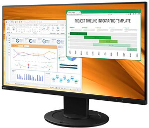 EIZO �t��HD�Ή� 23.8�^�t���f�B�X�v���C /HDMI�ADisplayPort/�u���b�N/�X�s�[�J�[ EV2400R-BK