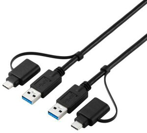 ELECOM GR NP[u/USB5Gbps/WindowsEMacΉ/USB-AEUSB Type-CΉ/1.5m/ubN UC-TV8BK