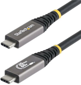 StarTech.com USB4�P�[�u��/3m/20Gbps/60W PD EPR/4K 120Hz/�����[�d �f�[�^�]��/Type-C CC3M20GUSB4CX