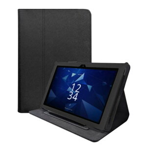 �G���f�B�[�G�X MDS-TCCKCT306BK ���Z�� DIGNO Tab2 5G KC-T306�Ή� �蒠�^�P�[�X(�X�^���_�[�h)�u���b�N