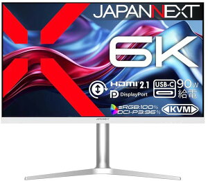 JAPANNEXT �W���p���l�N�X�g 6K�Ή� 31.5�^�t���f�B�X�v���C/HDMI×2�ADP×1�AUSB-C×1/�z���C�g/�X�s�[�J�[/2�N�ۏ� JN-X6K