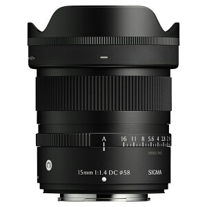 �y���w���O�ɁA�[�����⍇�����������z SIGMA �V�O�} 15mm F1.4 DC | Contemporary �x�m�t�C����X�}�E���g�p FUJIFILM X mount �~���[���X��p�@APS-C�Ή�