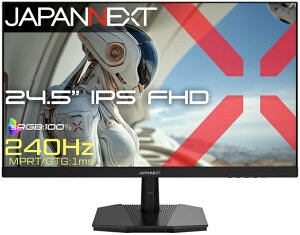JAPANNEXT �W���p���l�N�X�g �t��HD�Ή� 24.5�^�Q�[�~���O�t���f�B�X�v���C/HDMI�ADP/�u���b�N/�X�s�[�J�[��/2�N�ۏ� JN-i245G240F �P�i�w���̂݉i���ꏤ�i�ł���Ε����w���j �N���W�b�g�J�[�h 