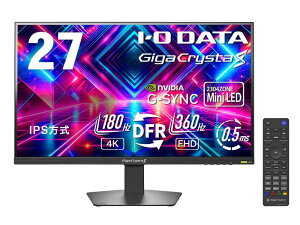 I�EO DATA �A�C�E�I�[�E�f�[�^ 4K�Ή� 27�^�Q�[�~���O�t���f�B�X�v���C/HDMI×2�ADP×1/�u���b�N/�X�s�[�J�[/���P�_�ۏ� LCD-GDU271JLAQD �P�i�w���̂݉i���ꏤ�i�ł���Ε����w���j �N���W�b�g�J