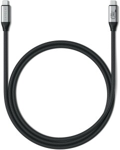 Satechi �T�e�` Satechi USB4 V2 Pro �P�[�u�� �u���b�N/�V���o�[ PST-YU4120K