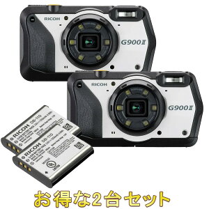 RICOH ���R�[ G900 II �h���E�h�o�E�Ɩ��p�f�W�^���J����2��{DB-110�[�d���o�b�e���[2�Z�b�g