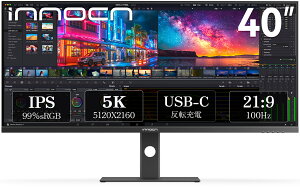 INNOCN �C�m�Z�� 5K�Ή�40�^ 21:9 �E���g�����C�hIPS���j�^�[ �u���b�N 40C1U