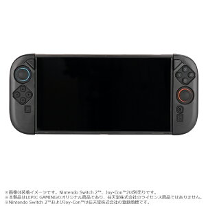 LEPIC GAMING ���s�b�N�Q�[�~���O DGN-LPG-FULCASE-SW2-SB PITA FULL COVER GRIP CASE SWITCH 2(TM)��p�n�[�h�J�o�[�P�[�X Smoke �s�^�E�t���J�o�[�O���b�v�P�[�X