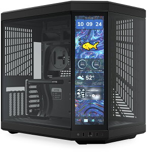 HYTE 14.9�C���`�^�b�`�t�����p�m���}�K���X����PC�P�[�X �u���b�N Y70 Touch Infinite Black