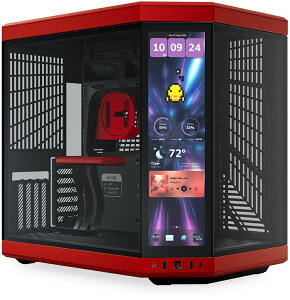 HYTE 14.9�C���`�^�b�`�t�����p�m���}�K���X����PC�P�[�X �u���b�N/�`�F���[ Y70 Touch Infinite BlackCherry