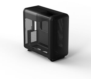 HYTE �ȖʃK���X���� ���E���h�f�U�C��E-ATX�Ή�PC�P�[�X �u���b�N X50 Pitch Black