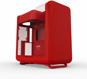 HYTE �ȖʃK���X���� ���E���h�f�U�C��E-ATX�Ή�PC�P�[�X ���b�h X50 Cherry