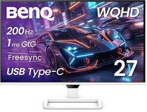 BenQ �x���L���[ WQHD�Ή� 27�^�G���^�[�e�C�������g���j�^�[/Type-C 65W���d/�z���C�g/5Wx2�X�s�[�J�[/IPS/200Hz EW270Q