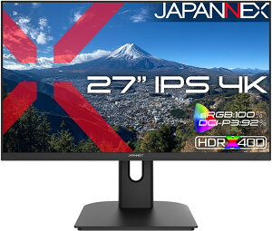 JAPANNEXT �W���p���l�N�X�g 4K�Ή� 27�^�t���f�B�X�v���C/HDMI×2�ADP×2/�u���b�N/�X�s�[�J�[/2�N�ۏ� JN-i27U2