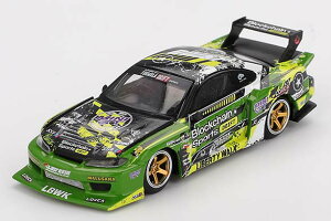 SUNRICH JAPAN �T�����b�`�W���p�� MINI GT 1/64 Nissan �V���r�A(S15) LB-Super Silhouette #555 V2 2024 Formula Drift Japan(�E�n���h��)