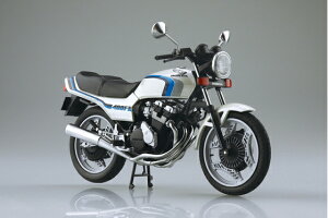 AOSHIMA �A�I�V�} 1/12 �����i�o�C�N Honda CBX400F �p�[���V�F���z���C�g (CBX550F Ver.)