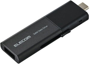 ELECOM �G���R�� �O�t��SSD/USB3.2(Gen1)�Ή�/�X���C�h��/Type-C&Type-A���Ή�/1TB/�u���b�N ESD-EWB1000GBKR