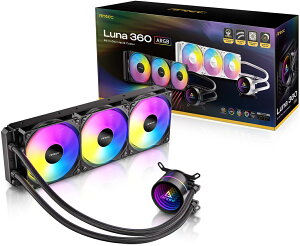 Antec �A���e�b�N ARGB LED�t�@�����ڐ����̌^���j�b�g �u���b�N Luna 360 ARGB