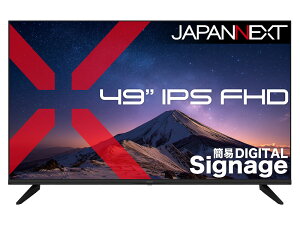 JAPANNEXT �W���p���l�N�X�g �t��HD�Ή� 49�^�t���f�B�X�v���C/HDMI×3�AVGA×1/�u���b�N/�X�s�[�J�[/2�N�ۏ� JN-IPS49F-M