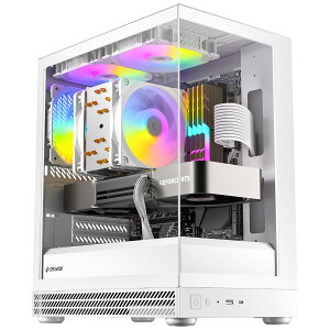 Okinos Micro-ATX�Ή��~�j�^���[PC�P�[�X �� Aqua UNO Polar (White)